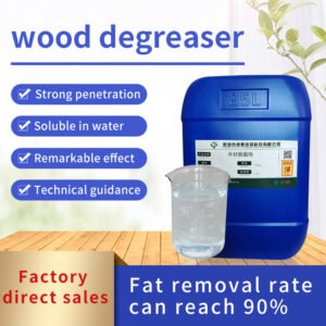 Wood degreasing agent